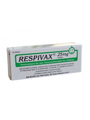 Respivax 25 mg. 30 tablets